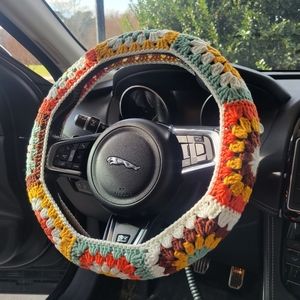 Boho Crochet Car Accessories